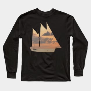 The ship at sunset Long Sleeve T-Shirt